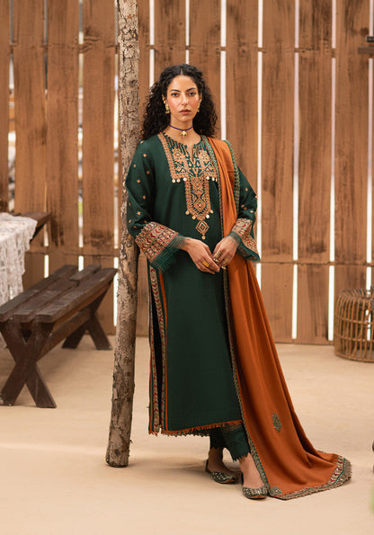 Zarqash AK-3039 - Luxury Embroidered 3-Piece Lawn Suit